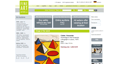 Desktop Screenshot of fine-art-auctions.com
